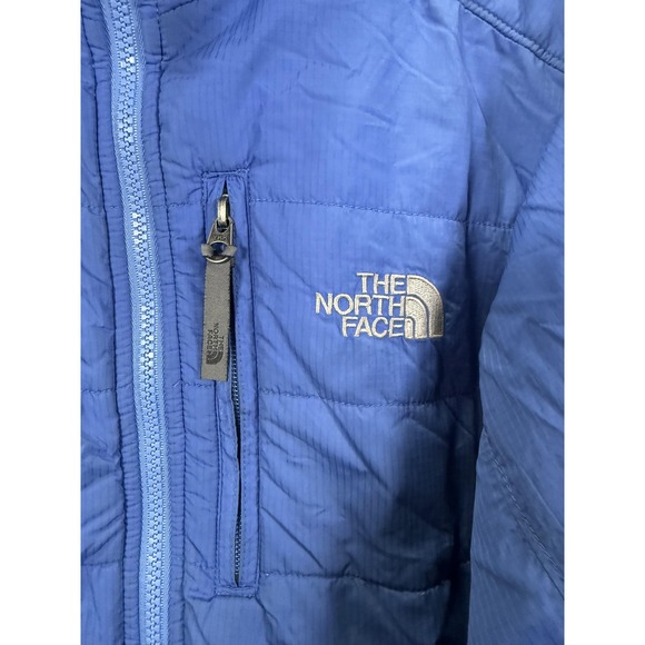 The North Face Jacket Womens Small Blue Insulated Ripstop Full Zip Packable - Picture 2 of 7